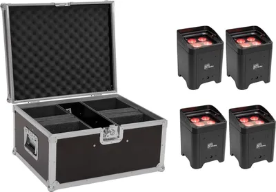 Produktbild von EUROLITE Set 4x AKKU UP-4 Entry QCL Spot + Case (20000934)