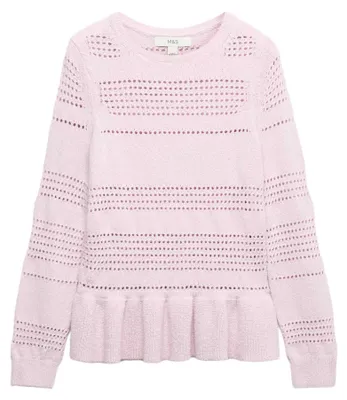 Immagine prodotto di Maglione aderente Marks & Spencer, color rosa pallido, taglia XL