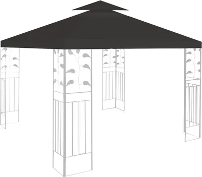 Produktbild von TolleTour Ersatzdach Dach 150g/m2 für Pavillon 150g/m2 Material Gartenpavillon Partyzelt Festzelt Pavillondach Dachplane Ersatzplane Polyurethanbeschichtet 3x3 Meter