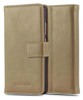 Image de Cadorabo Housse pour Huawei P8 LITE 2015 Housse en marron Housse pour portable Book Case Etui Luxury