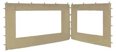 Produktbild von 2 Seitenteile 250x190cm 350x190cm für Gartenpavillon Antik Pavillon Partyzelt 3x4m Sand