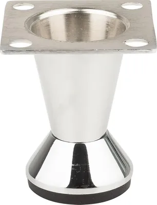 Produktbild von Möbelfuß FS002 80 mm verstellbar, poliertes Chrom