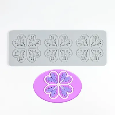 Silikon-Spitzenform für Torten, Fondant-Prägeform, 22,4 x 8,1 cm
