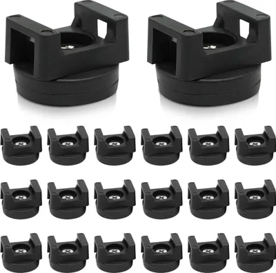 Produktbild von 20 Stück Magnetische Kabelbinder Magnethalter Magnet Kabelklemmen Magnetclips Kabel Halterungen Kabelclips Halter für Auto, Büro, Zuhause