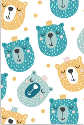Produktbild von MuchoWow® Poster Bär - Design - Kind - Jungen - Mädchen - Baby 40x60 cm - Plakate für die Wand - Poster Babyzimmer