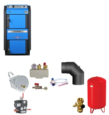 Produktbild von ATMOS Scheitholzvergaser | DC30GSE | 30 kW | Komplettset 1