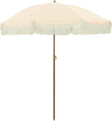 Produktbild von Strandparasol Gelb und Weiß 160 x 160 x 196 cm