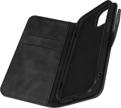 Obrázok produktu pre Kryt s klopkou a peňaženkou pre Apple iPhone 13, čierna farba
