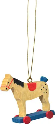 Produktbild von Christbaumschmuck "Reiterlein rot" (5cm) von KWO