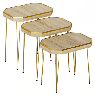 Produktbild von Beistelltisch Holz Beige Modern Elegant