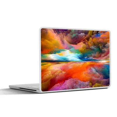 Produktbild von MuchoWow® Laptop Aufkleber Sticker Cover Gemälde - Ölgemälde - Abstrakt - Wolken 31x22.5 cm - Laptop-Deko