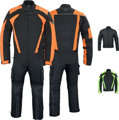 ChatGPT said: Vorder- und Rückansicht des orangefarbenen BULLDT-Motorradanzugs. Steigern Sie Ihr Fahrerlebnis: Cordura-Polyester 600D für maximale Haltbarkeit, abnehmbare Steppfütterung. Vielseitige Funktionalität – ideal für Fahrer, die nach multifunktio