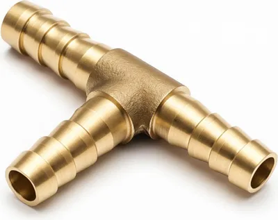 Produktbild von PARTNER PNEUMATIC Messingverbinder T-Stück "Fischgrät" 8mm