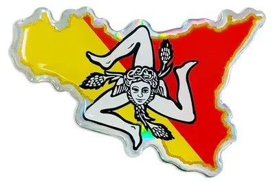 Imagen del producto de Calcomanía 3D para Sicilia, fabricada en poliuretano