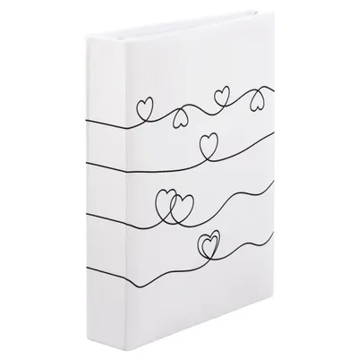 Zdjęcie produktu dla Album fotograficzny Hama memo HEART WAVES 10x15/200, etykiety, wysuwany