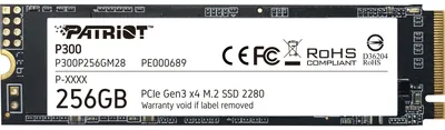Produktbild von Patriot P300 256 GB, SSD, (PCIe 3.0 x4, NVMe 1.3, M.2 2280)