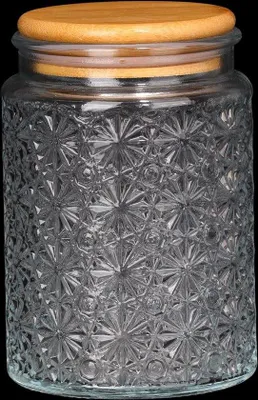 Produktbild von Luftdichte Glasbehälter mit Bambusdeckel, Küchenorganisation, 1 Stück
