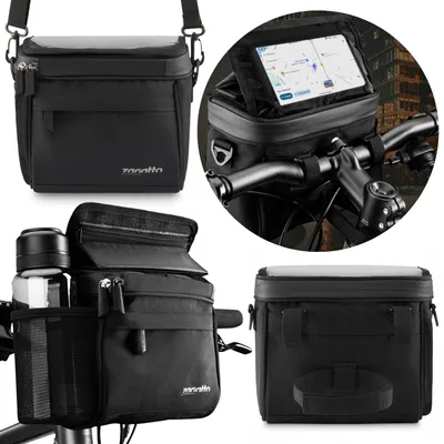Produktbild von Zagatto WASSERDICHTE Fahrradlenkertasche MIT Schultergurt, FAHRRADTASCHE