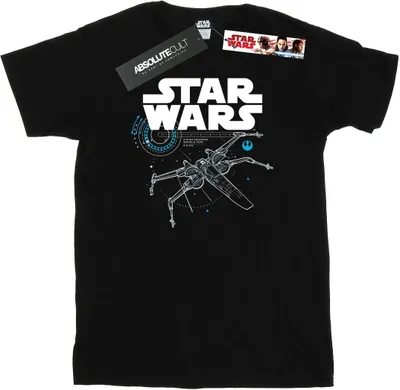 Produktbild von Star Wars - "The Last Jedi X-Wing" T-Shirt für Herren BI46896 (XXL) (Schwarz)