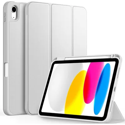 Obrázok produktu pre Ochranný obal pre iPad 10. generácie/11. generácie, 10,9 palca, s držiakom na stylus, s funkciou automatického uspávania/prebúdzania, strieborný
