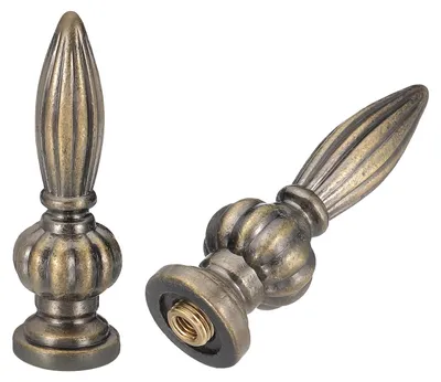 Zdjęcie produktu dla Abażur lampy, wymiary 25 x 80 mm, 2 sztuki, kolor brązowy