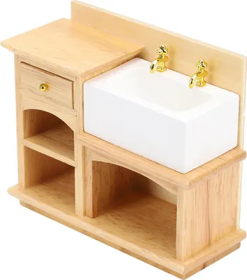 Produktbild von Puppenhaus Waschbecken,1:12 Miniatur Waschbecken,Puppenhaus Möbel,Miniatur Möbel,Puppenhaus Zubehör