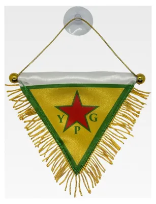 Produktbild von YPG Auto-Flagge 8x12 cm – KFZ-Fahne in Gelb