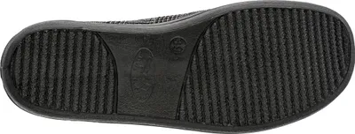 Produktbild von Fischer Herren Hausschuh Cordsamt Slipper kariert Frank 204122, Größe:41 EU, Farbe:Schwarz