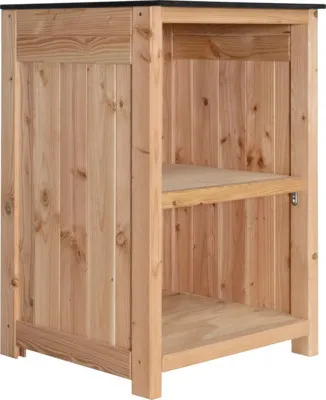 Produktbild von Gartenschrank/Outdoorküche Konsta Typ 603 Douglasie Sideboard ohne Tür 60 x 58 x 92 cm natur