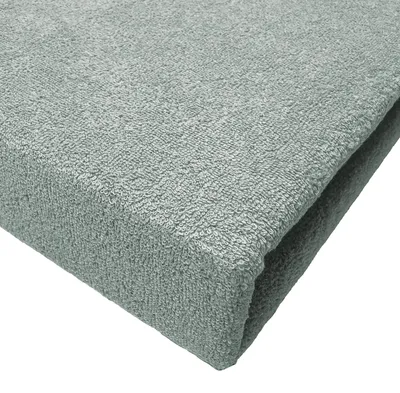 Produktbild von Nyks Frottier Spannbettlaken ohne Gummi 120x200 cm Grau