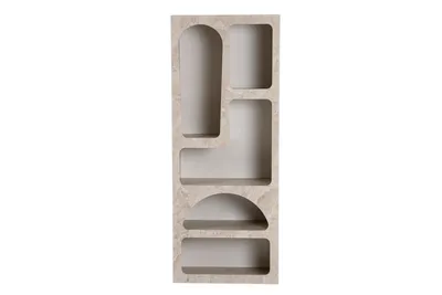 Produktbild von Skye Decor, Venüs - Travertine, Bücherregal, Travertinmarmor, 100% MELAMINBESCHICHTETE SPANNPLATTE, 60 x 32 x 150 cm