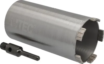 Produktbild von Diamantbohrkrone Ø 92 mm Nutzlänge 180 mm mit SDS+-Aufnahme 100 mm Segmenthöhe 10 mm Diamant Bohrkrone Trockenbohrkrone Kernbohrer Betonbohrkrone Kernbohrkrone BTEC