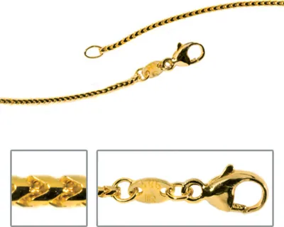 Produktbild von JOBO Bingokette 585 Gelbgold 1,2 mm 42 cm Gold Kette Halskette Karabiner