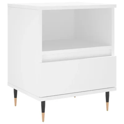 Immagine prodotto di Comodino Bianco 40x35x50 cm in Legno Multistrato
