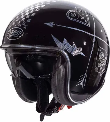 Produktbild von Premier Vintage NX Jethelm Farbe: Schwarz/Silber, Grösse: XS (53/54)