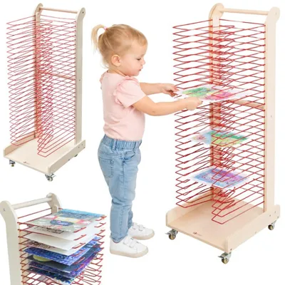 Zdjęcie produktu dla CLASSIC WORLD EDU Stojak do Suszenia Prac Plastycznych - 30 Poziomów