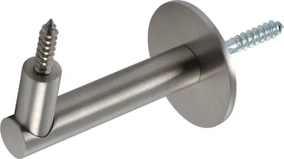 Image de Rosaces pour support de main courante, ø 50 mm, entraxe 83 mm, acier inoxydable mat