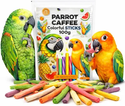 Zdjęcie produktu dla PARROT CAFFEE - Colorful STICKS - paluszki owocowe dla wszystkich papug 100g