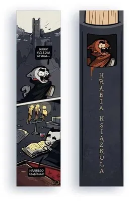 Produktbild von Karton-Lesezeichen - "Der Büchergraf" - Molom