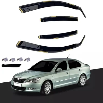 Produktbild von Set mit 4 Fensterwindabweisern für SKODA OCTAVIA Limousine 2004 - 2013 (MK2)