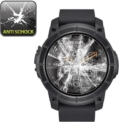 Produktbild von 2x Panzerfolie für Nixon The Mission ANTI-SCHOCK Displayschutzfolie HD KLAR