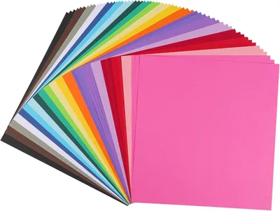 Obrázek produktu pro Barevný karton, rozměry 30,5 x 30,5 cm, 60 listů, 20 barev, vhodný pro kreativní tvoření a modelování