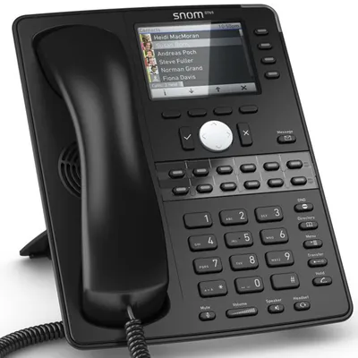 Produktbild von Snom D765, IP-Telefon, Schwarz, Kabelgebundenes Mobilteil, TFT, 8,89 cm (3.5"), FCC Class B