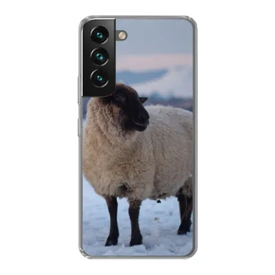 Produktbild von MuchoWow® Handyhülle Schutzhülle Hülle für Samsung Galaxy S22 Plus Schaf - Schnee - Berg Silikon Softcase Handy Hülle - Schutzabdeckung