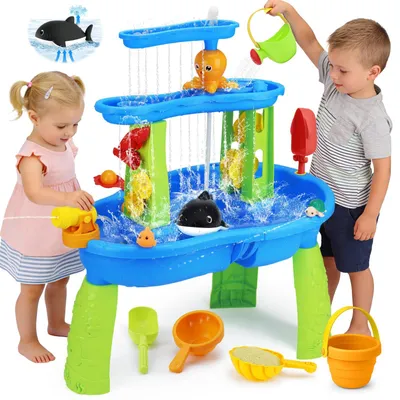 Produktbild von Wasserspieltisch, Sandspielbereich, für Kinder im Alter von 2 bis 5 Jahren, für den Außenbereich