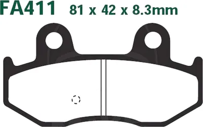 Produktbild von Bremsbeläge Hinterrad für Suzuki AN 400 S Burgman Baujahr 2005-2006 Bremsklotz von EBC - Neu