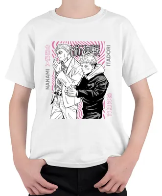 Productafbeelding van Jujutsu Kaisen, Nanami Itadori, Anime, Esthetiek, Cadeau, Manga, Retro, Kinder T-shirt, Wit, Maat 152