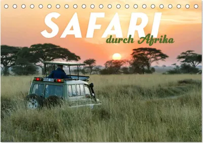 Produktbild von Safari durch Afrika (Tischkalender 2025 DIN A5 quer), CALVENDO Monatskalender