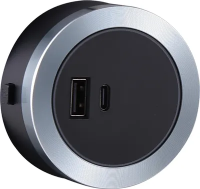 Zdjęcie produktu dla Adapter szynowy USB i gniazdo typu C Elektryczny adapter szynowy SP5