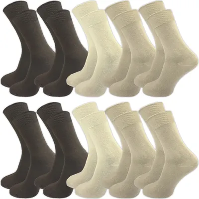 Produktbild von 10 Paar Damen & Herren  Socken aus 100% Baumwolle | Businesssocken | ohne drückende Naht | venenfreundlicher Komfortbund